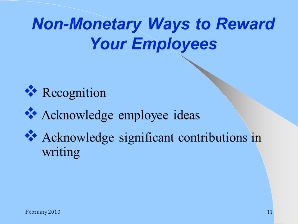 The Importance of Non-financial Rewards for the Organization